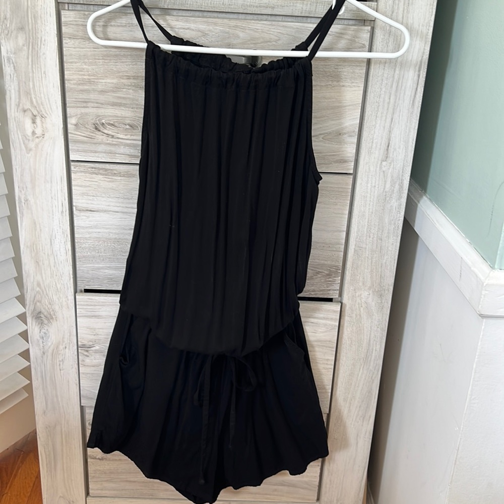 Old Navy Black Short Romper
